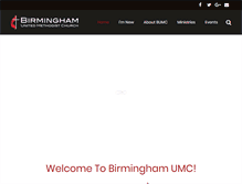 Tablet Screenshot of birminghamumc.org